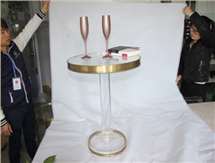 金屬邊框亞克力圓桌子 金屬邊框亞克力圓桌子