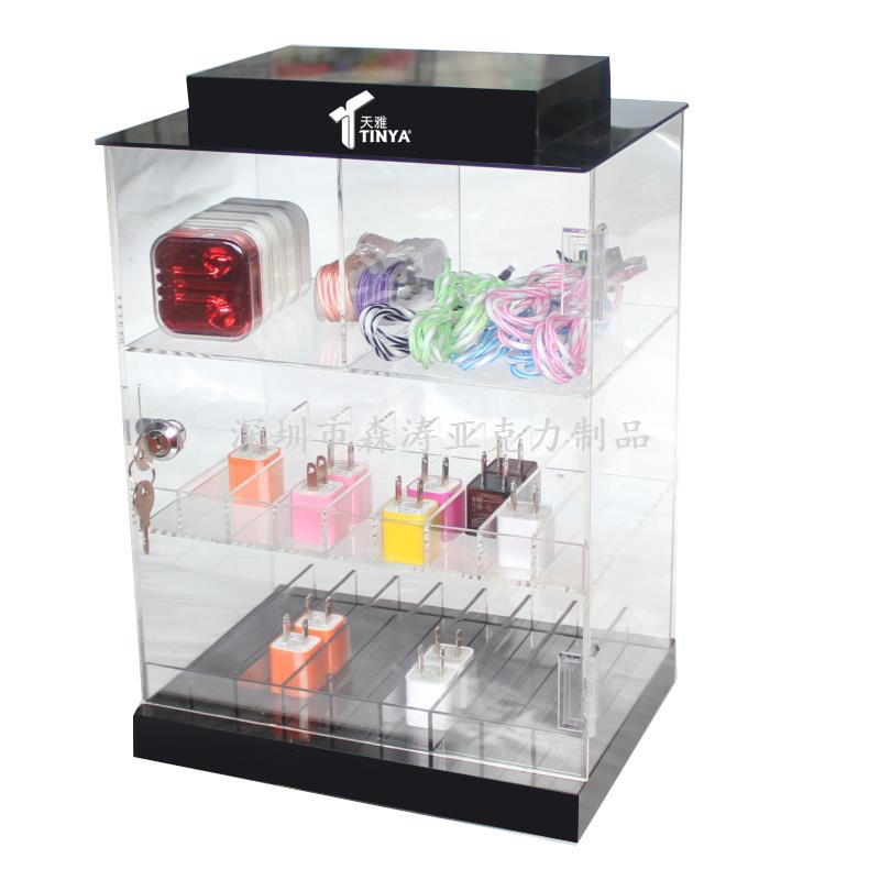 化妝品亞克力三層展示架