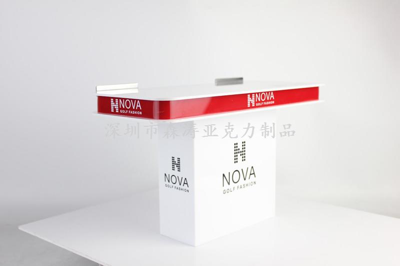 白色亞克力展示架廠家加工|定制價格-森濤亞克力制品