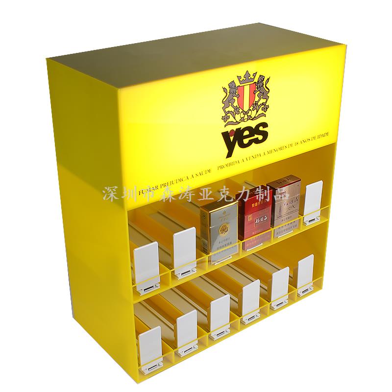 亞克力煙草展示架廠家|工廠加工定制-深圳森濤亞克力制品