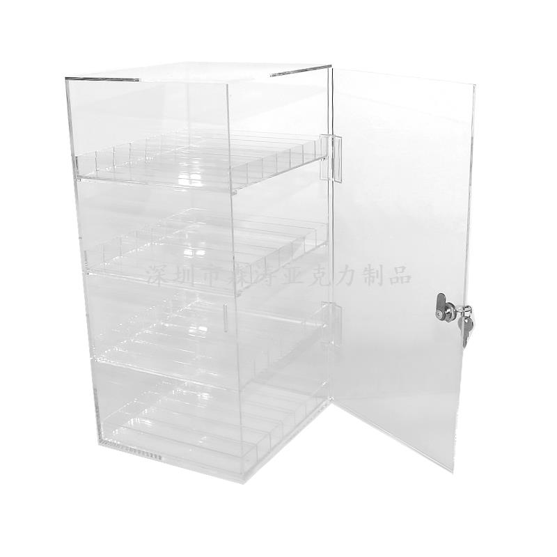 淮安亞克力展示架|收納盒廠家加工定制 亞克力化妝品展示架訂制加工