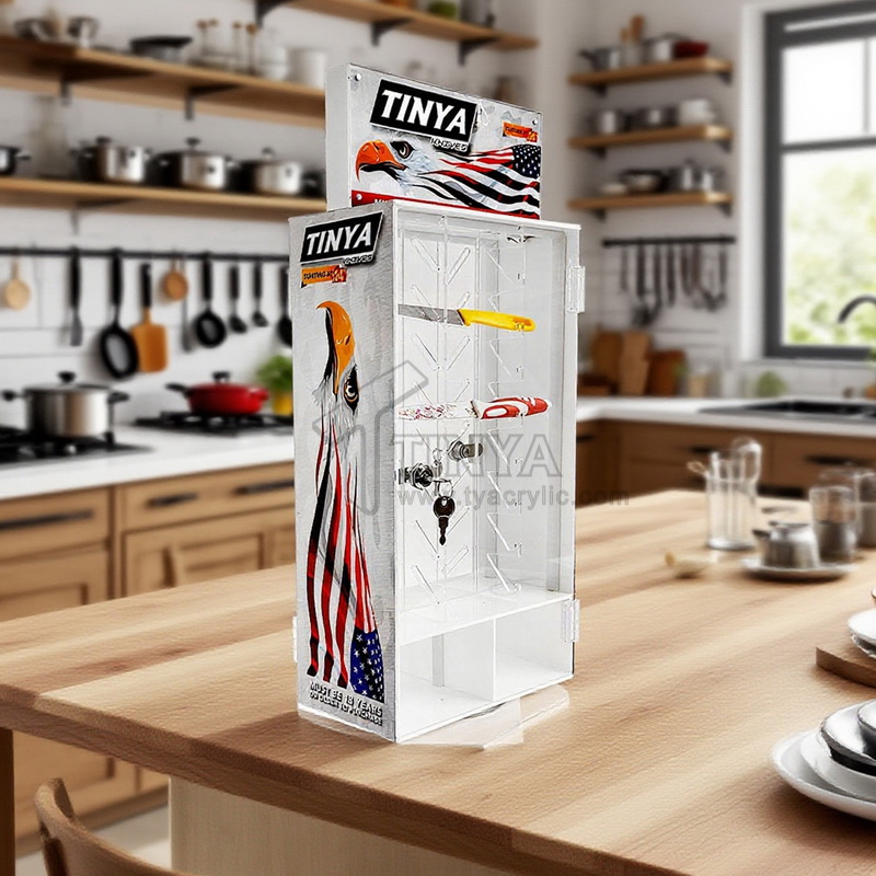 森濤亞克力為客戶定制刀具展示架案例