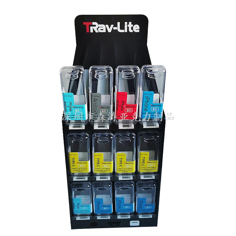 帶助推器電子配件展示架