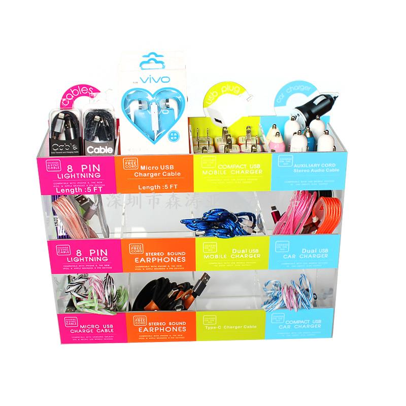 三層亞克力配件展示架