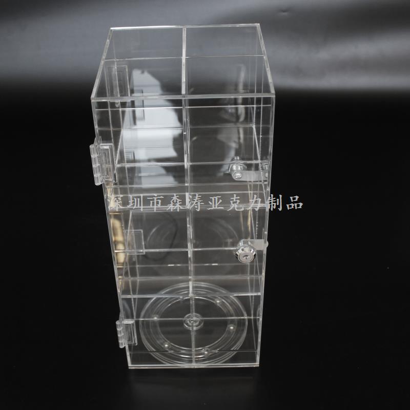 旋轉雙門亞克力展示柜